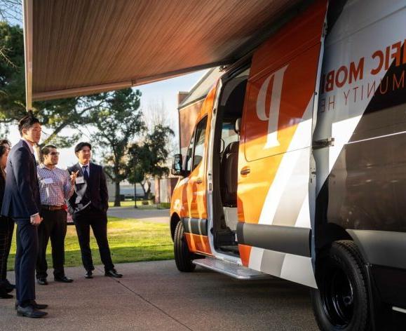 the school of pharmacy's mobile clinic van